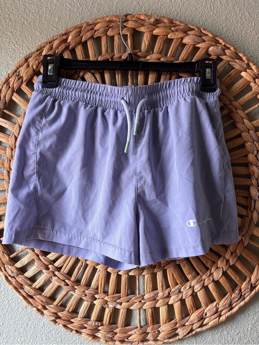Champion Pastel Purple Athletic Shorts with Drawstring